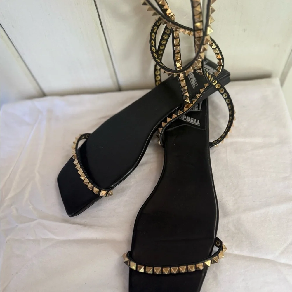 Jeffrey Campbell Luxor Black Sandals